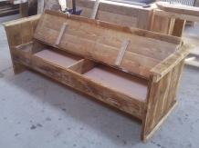 Scaffolding wooden bench + valve